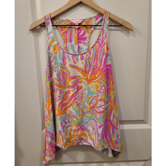 Lilly Pulitzer Scuba to Cuba Racerback Tank - Picture 1 of 5